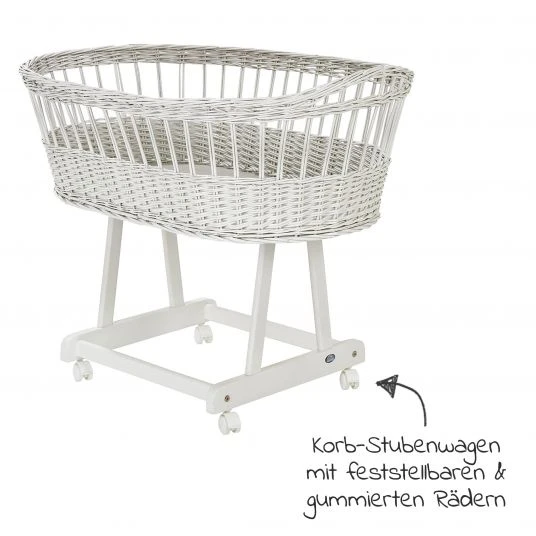 Alvi 2-tlg. Sparset Stubenwagen Birthe + Schlummer-Nestchen - Auqa Dot 2 Alvi 2-tlg. Sparset Stubenwagen Birthe + Schlummer-Nestchen - Auqa Dot – Bild 2