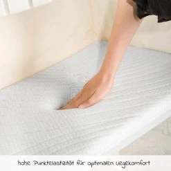Alvi 3-tlg. Matratzen-Set für Beistellbett & Wiege 40 x 90 cm - Weiß & Silbergrau -Wohnen & Schlafen Verkäufe alvi 3 tlg matratzen set fur beistellbett wiege 40 x 90 cm weiss silbergrau set 274 d5