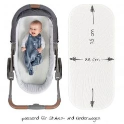 Alvi 3-tlg. Matratzen-Set für Kinderwagen 75 x 33 cm - Weiß & Silbergrau -Wohnen & Schlafen Verkäufe alvi 3 tlg matratzen set fur kinderwagen 75 x 33 cm weiss silbergrau set 275 d2