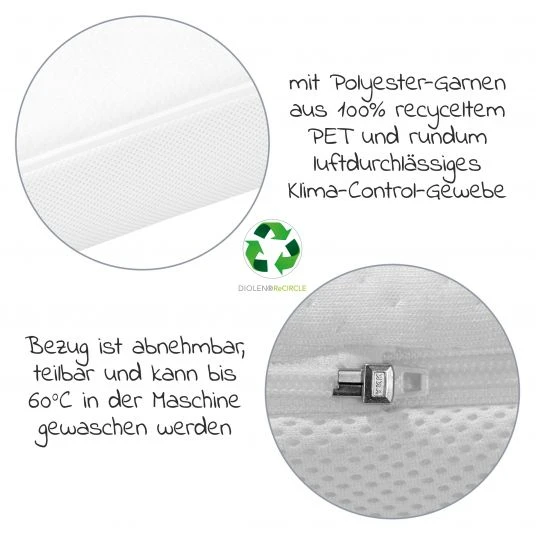 Alvi Babybett-Matratze Eco Planet 70 x 140 cm 4 Alvi Babybett-Matratze Eco Planet 70 x 140 cm – Bild 4