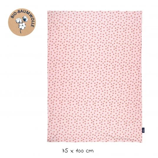 Alvi Babydecke Jersey - Organic Cotton 75 x 100 cm - Curly Dots 2 Alvi Babydecke Jersey - Organic Cotton 75 x 100 cm - Curly Dots – Bild 2