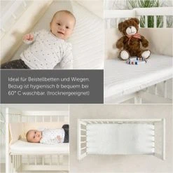 Alvi Beistellbett & Wiegen-Matratze mit Nässeschutz und vertikalen Luftkanälen - Tencel & Dry - 90 x 40 cm -Wohnen & Schlafen Verkäufe alvi beistellbett wiegen matratze mit nasseschutz und vertikalen luftkanalen tencel dry 90 x 40 cm 23213kp d4