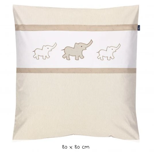 Alvi Bettwäsche Organic Cotton 80 x 80 cm - Olifant 2 Alvi Bettwäsche Organic Cotton 80 x 80 cm - Olifant – Bild 2