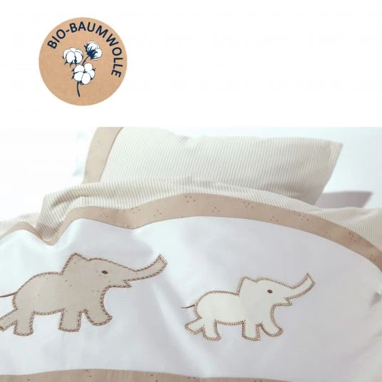 Alvi Bettwäsche Organic Cotton 80 x 80 cm - Olifant 4 Alvi Bettwäsche Organic Cotton 80 x 80 cm - Olifant – Bild 4