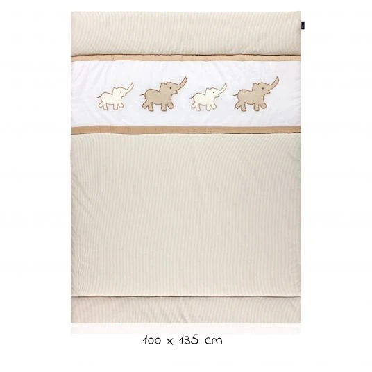 Alvi Krabbeldecke Organic Cotton 100 x 135 cm - Olifant 2 Alvi Krabbeldecke Organic Cotton 100 x 135 cm - Olifant – Bild 2