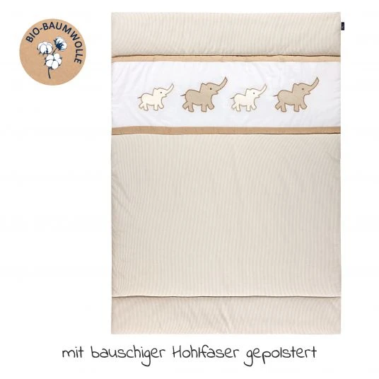 Alvi Krabbeldecke Organic Cotton 100 x 135 cm - Olifant 3 Alvi Krabbeldecke Organic Cotton 100 x 135 cm - Olifant – Bild 3