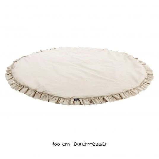 Alvi Krabbeldecke Rund - Organic Cotton 100 cm - Volant 4 Alvi Krabbeldecke Rund - Organic Cotton 100 cm - Volant – Bild 4