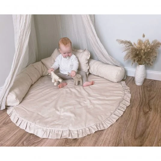 Alvi Krabbeldecke Rund - Organic Cotton 100 cm - Volant 6 Alvi Krabbeldecke Rund - Organic Cotton 100 cm - Volant – Bild 6