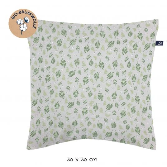 Alvi Kuschelkissen Organic Cotton 30 x 30 cm - Drifting Leaves 2 Alvi Kuschelkissen Organic Cotton 30 x 30 cm - Drifting Leaves – Bild 2