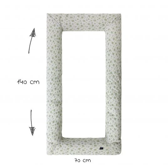 Alvi Nestchen Carré Organic Cotton - Drifting Leaves 2 Alvi Nestchen Carré Organic Cotton - Drifting Leaves – Bild 2