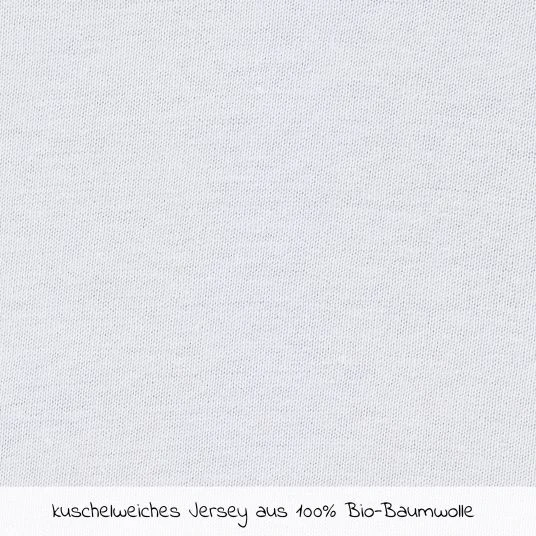 Alvi Spannbetttuch 2er Pack aus Bio-Baumwolle für Kinderbett 60 x 120 / 70 x 140 cm - Weiß 2 Alvi Spannbetttuch 2er Pack aus Bio-Baumwolle für Kinderbett 60 x 120 / 70 x 140 cm - Weiß – Bild 2