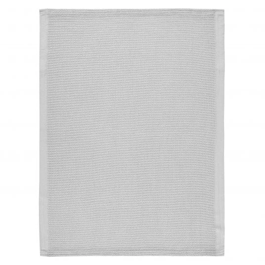 Alvi Strick-Kuscheldecke Organic Cotton 75 x 100 cm - Piqué Grau 1 Alvi Strick-Kuscheldecke Organic Cotton 75 x 100 cm - Piqué Grau