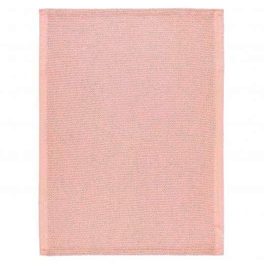 Alvi Strick-Kuscheldecke Organic Cotton 75 x 100 cm - Piqué Rosé 1 Alvi Strick-Kuscheldecke Organic Cotton 75 x 100 cm - Piqué Rosé