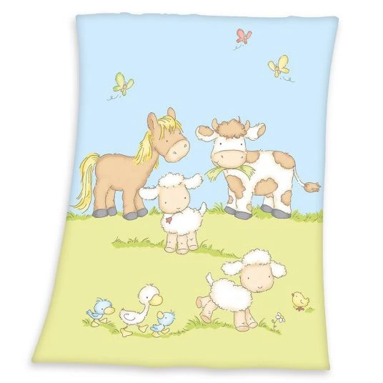 Baby Best Kuscheldecke 75 x 100 cm - Tierkinder Bauernhof 1 Baby Best Kuscheldecke 75 x 100 cm - Tierkinder Bauernhof