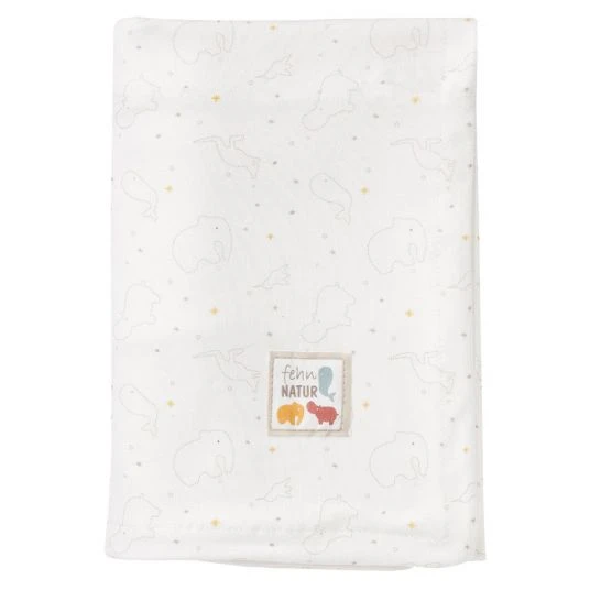 Baby Fehn 2-tlg. Set Kuscheldecke + Knister-Nilpferd NATUR aus Bio-Baumwolle 70 x 100 cm 2 Baby Fehn 2-tlg. Set Kuscheldecke + Knister-Nilpferd NATUR aus Bio-Baumwolle 70 x 100 cm – Bild 2