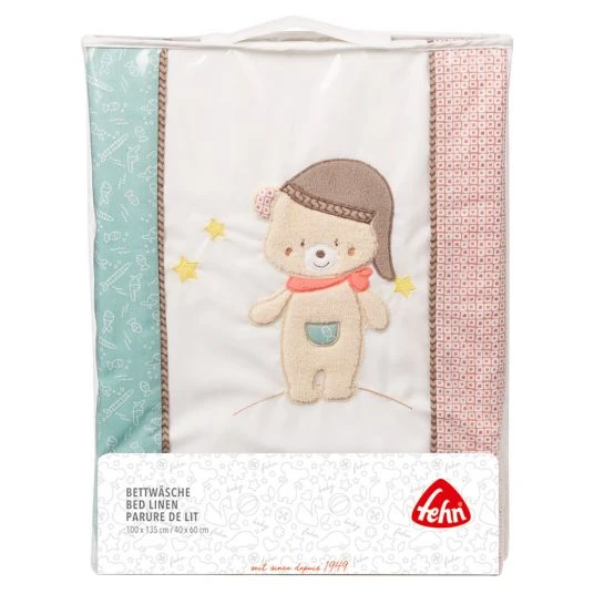Baby Fehn Bettwäsche 100 x 135 cm - Bär Bruno 5 Baby Fehn Bettwäsche 100 x 135 cm - Bär Bruno – Bild 5