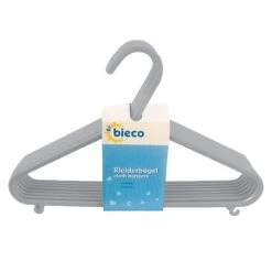 Bieco Kleiderbügel 8er Pack - Grau