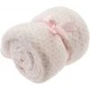 Bieco Kuscheldecke Flausch 70 x 100 cm - Tupfen Rosa
