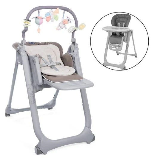 Chicco Hochstuhl und Babyliege Polly Magic Relax - Cocoa 1 Chicco Hochstuhl und Babyliege Polly Magic Relax - Cocoa