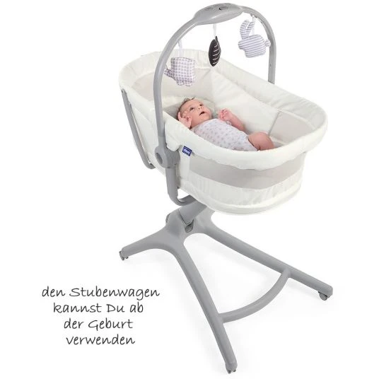 Chicco Stubenwagen, Hochstuhl, Sessel Baby Hug 4 in 1 Air - White Snow 3 Chicco Stubenwagen, Hochstuhl, Sessel Baby Hug 4 in 1 Air - White Snow – Bild 3