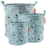 Done by Deer Aufbewahrungskorb - 3er Pack - Contour - Grau 4 Done by Deer Aufbewahrungskorb - 3er Pack - Contour - Grau – Bild 4