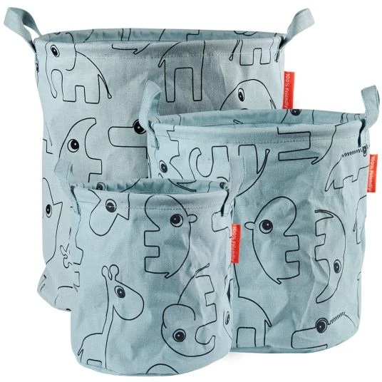 Done by Deer Aufbewahrungskorb - 3er Pack - Contour - Blau 1 Done by Deer Aufbewahrungskorb - 3er Pack - Contour - Blau