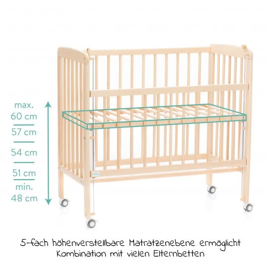 Fillikid 2in1 Beistellbett, Stubenbett Nino - Natur - Kollektion 2022 4 Fillikid 2in1 Beistellbett, Stubenbett Nino - Natur - Kollektion 2022 – Bild 4