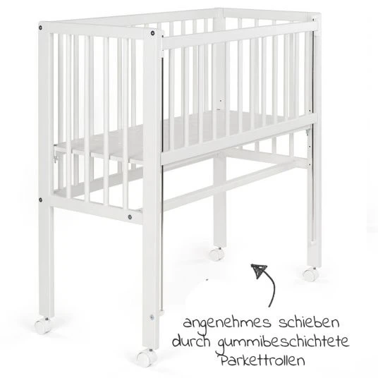 Fillikid Beistellbett Premium Vario 2in1 - (auch für Boxspringbetten) - Weiß 4 Fillikid Beistellbett Premium Vario 2in1 - (auch für Boxspringbetten) - Weiß – Bild 4