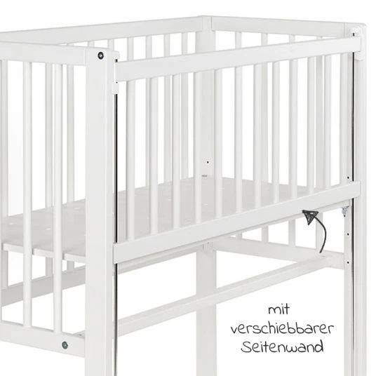 Fillikid Beistellbett Premium Vario 2in1 - (auch für Boxspringbetten) - Weiß 6 Fillikid Beistellbett Premium Vario 2in1 - (auch für Boxspringbetten) - Weiß – Bild 6