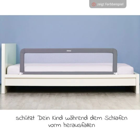 Fillikid Bettgitter Emma klappbar für Standart & Boxspringbetten 150 x 50 cm - Grau - Kollektion 2022 5 Fillikid Bettgitter Emma klappbar für Standart & Boxspringbetten 150 x 50 cm - Grau - Kollektion 2022 – Bild 5