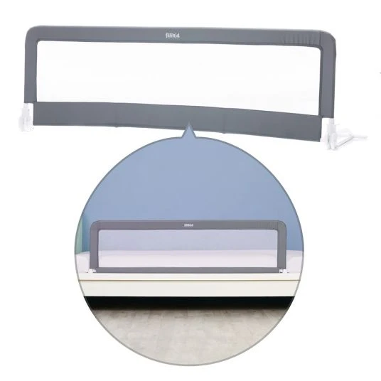 Fillikid Bettgitter klappbar für Standard & Boxspringbetten 150 x 50 cm - Grau 1 Fillikid Bettgitter klappbar für Standard & Boxspringbetten 150 x 50 cm - Grau