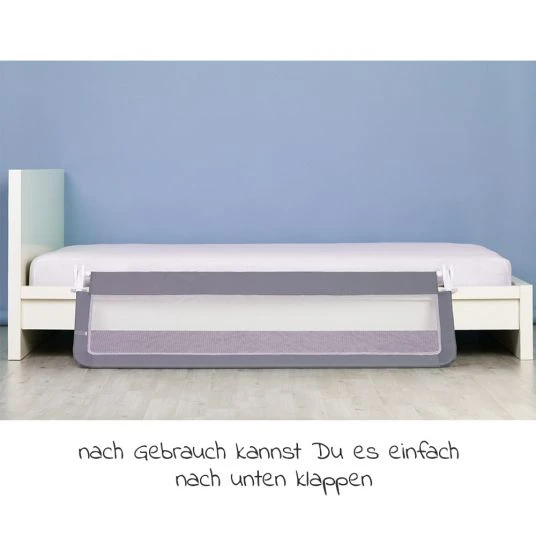 Fillikid Bettgitter klappbar für Standard & Boxspringbetten 150 x 50 cm - Grau 5 Fillikid Bettgitter klappbar für Standard & Boxspringbetten 150 x 50 cm - Grau – Bild 5
