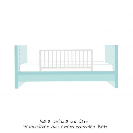 Fillikid Bettgitter Lea aus massivem Buchenholz 100 x 45 cm - Weiß - Kollektion 2022 3 Fillikid Bettgitter Lea aus massivem Buchenholz 100 x 45 cm - Weiß - Kollektion 2022 – Bild 3