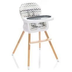 Fillikid Hochstuhl & Kinderstuhl Paul inkl. Essbrett - Zick Zack