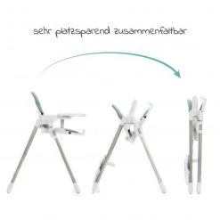 Fillikid Hochstuhl Tim mit Esstablett, klappbar - Mentha - Kollektion 2022 -Wohnen & Schlafen Verkäufe fillikid hochstuhl tim mit esstablett klappbar mentha c1 19 d2