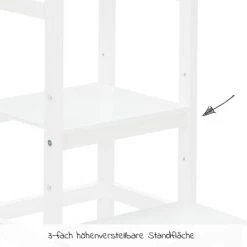Fillikid Lernturm 3-fach höhenverstellbar bis 90 kg belastbar - Weiß -Wohnen & Schlafen Verkäufe fillikid lernturm 3 fach hohenverstellbar bis 90 kg belastbar weiss 1550 05 d4