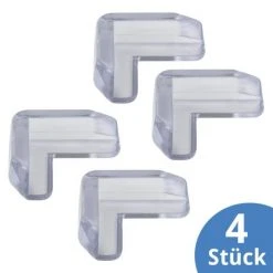 Hartig + Helling Eckenschutz für Glastische - 4er Pack - Transparent