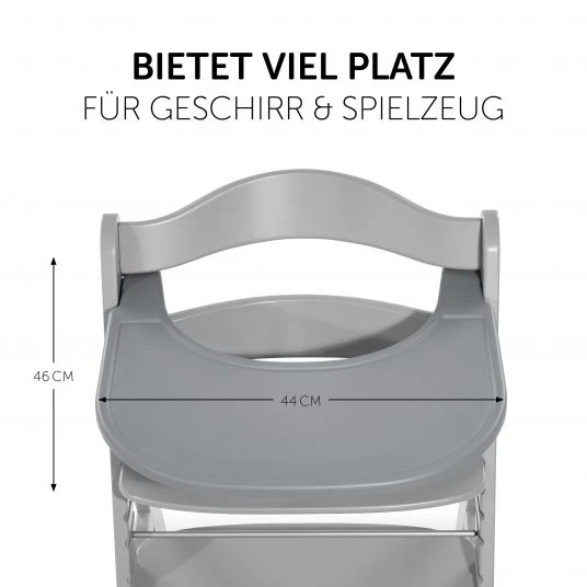 Hauck 5-tlg. Essbrett-Set für Alpha Plus - Click Tray + Sitzkissen + GRATIS 2x Silikon-Teller - Grey Muslin Mint 6 Hauck 5-tlg. Essbrett-Set für Alpha Plus - Click Tray + Sitzkissen + GRATIS 2x Silikon-Teller - Grey Muslin Mint – Bild 6