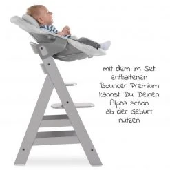Hauck Alpha Plus Grau Newborn Set - 4-tlg. Hochstuhl + Aufsatz & Wippe Premium Nordic Grey + Sitzpolster -Wohnen & Schlafen Verkäufe hauck alpha plus grau newborn set 4 tlg hochstuhl aufsatz wippe premium nordic grey sitzpolster 661178 661611 667675 d4