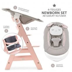 Hauck Alpha Plus Rose Newborn Set Powder Bunny - 4-tlg. Hochstuhl + Neugeborenenaufsatz + Sitzkissen Grey 8 Hauck Alpha Plus Rose Newborn Set Powder Bunny - 4-tlg. Hochstuhl + Neugeborenenaufsatz + Sitzkissen Grey -Wohnen & Schlafen Verkäufe hauck alpha plus rose newborn set powder bunny 4 tlg hochstuhl neugeborenenaufsatz sitzkissen grey 1314 1826 7873 d2