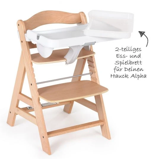 Hauck Alpha Tray - 2-teiliges Essbrett & Tisch für Alpha Hochstühle 2 Hauck Alpha Tray - 2-teiliges Essbrett & Tisch für Alpha Hochstühle – Bild 2