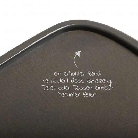 Hauck Essbrett & Tisch aus Holz für Alpha Hochstühle (Wooden Tray) - Charcoal 6 Hauck Essbrett & Tisch aus Holz für Alpha Hochstühle (Wooden Tray) - Charcoal – Bild 6