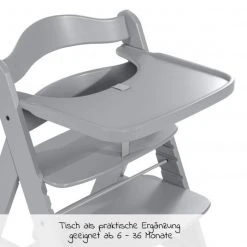 Hauck Essbrett und Tisch aus Holz für Alpha Hochstühle (Wooden Tray) - Grau -Wohnen & Schlafen Verkäufe hauck essbrett und tisch aus holz fur alpha hochstuhle wooden tray grau 550557 d2