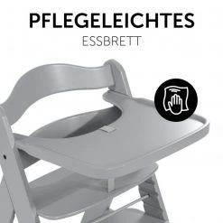 Hauck Essbrett und Tisch aus Holz für Alpha Hochstühle (Wooden Tray) - Grau -Wohnen & Schlafen Verkäufe hauck essbrett und tisch aus holz fur alpha hochstuhle wooden tray grau 550557 d5