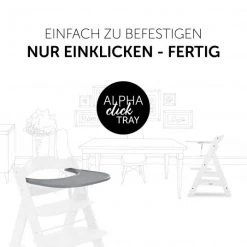 Hauck Essbrett und Tisch für Alpha Hochstuhl (Click Tray) - Grey / Grau -Wohnen & Schlafen Verkäufe hauck essbrett und tisch fur alpha hochstuhl click tray grey grau 661598 d2