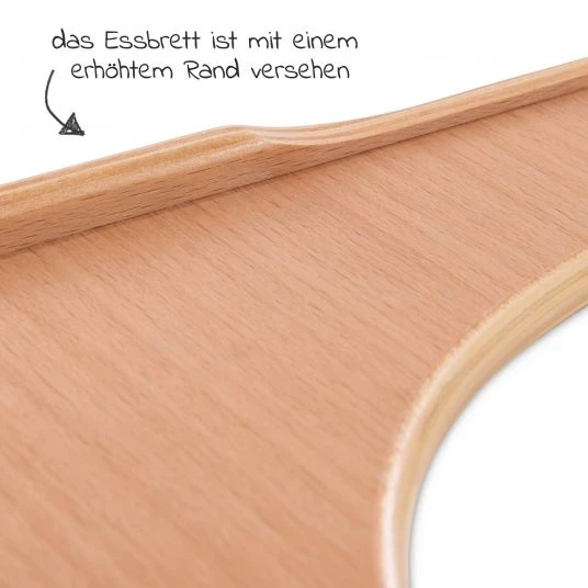 Hauck Hochstuhl Alpha Plus Move - mit Essbrett und Rollen - Natur 6 Hauck Hochstuhl Alpha Plus Move - mit Essbrett und Rollen - Natur – Bild 6