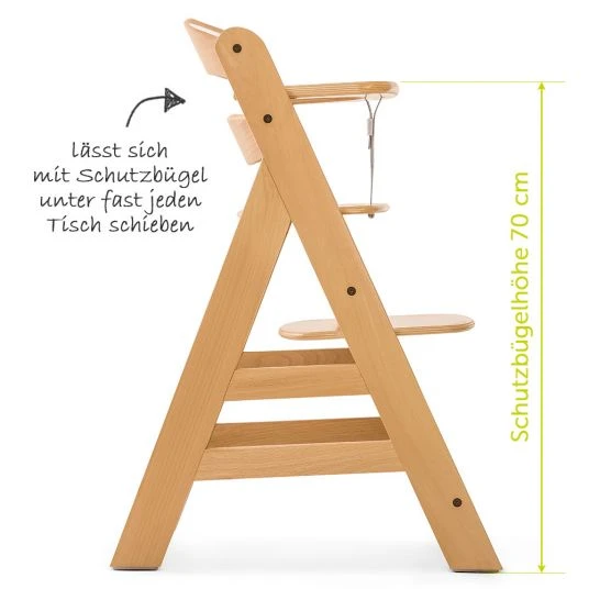 Hauck Hochstuhl Alpha Plus - Natur 2 Hauck Hochstuhl Alpha Plus - Natur – Bild 2