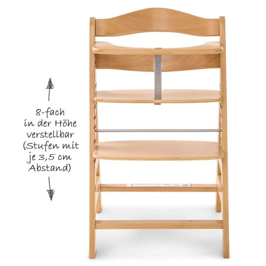 Hauck Hochstuhl Alpha Plus - Natur 4 Hauck Hochstuhl Alpha Plus - Natur – Bild 4