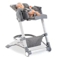 Hauck Hochstuhl & Babyliege ab Geburt - Grow Up Newborn Set (faltbar & klappbar) - Melange Grey -Wohnen & Schlafen Verkäufe hauck hochstuhl babyliege ab geburt grow up newborn set faltbar klappbar melange grey 641507 d5