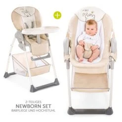 Hauck Hochstuhl & Babyliege ab Geburt - Sit'n Relax Newborn Set - Pooh Cuddles